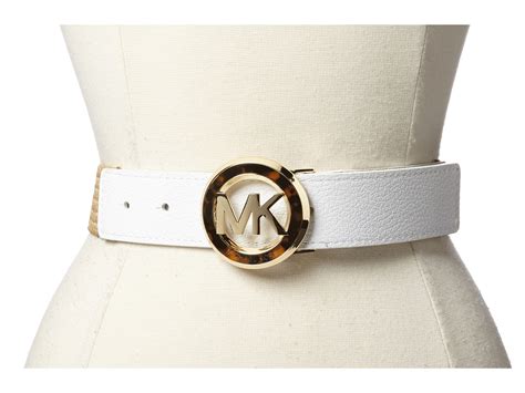 michael kors belt white|Michael Kors belts women's elastic.